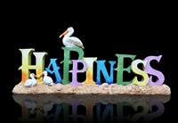 Happiness Sign stock photo