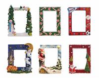 Holiday and Sports Themed Picture Frames stock photo