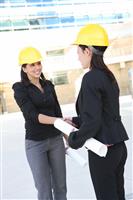 Business Construction Women Handshake stock photo