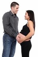 Pregnant Woman With Husband stock photo