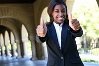 African Woman Student Success stock photo