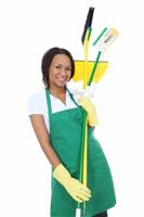 African Woman Maid stock photo