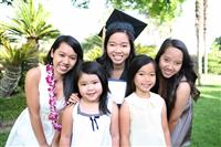 Asian Family Celebrating Graduation stock photo