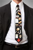 Doctor with Themed Tie stock photo