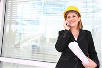 Construction Manager Woman stock photo