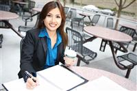Pretty Asian Business Woman stock photo