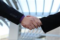Business deal handshake  stock photo