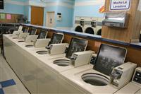Coin Operated Laundry stock photo
