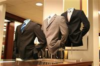 Business Suits on Display stock photo