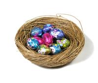 Candy Easter Eggs stock photo
