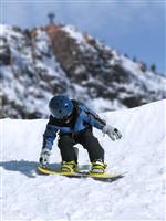 Junior Snowboarder stock photo