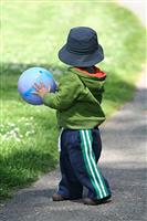 Boy with Ball stock photo