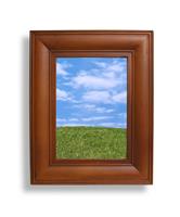 Picture Frame and Nature stock photo