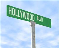 Hollywood Boulevard stock photo