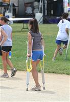 Crutches stock photo