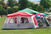 Tents stock photo