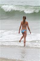 Teen on Beach stock photo