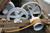 Gears and Rope stock photo