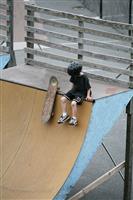 Junior Skateboarder stock photo