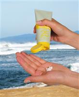 Sunscreen stock photo