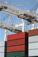 Cranes & Cargo stock photo