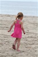 Girl at the Beach stock photo