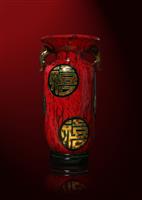 Asian Vase stock photo