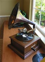 Gramophone stock photo
