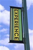 Experience Banner stock photo