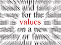 Values stock photo