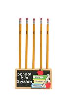 School Pencil Holder stock photo