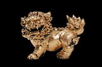 Chinese Gold Dragon stock photo
