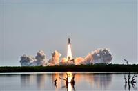 Shuttle Launch stock photo