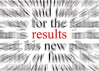 Focus on Results stock photo