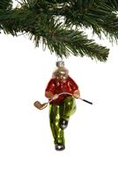 Golfer Christmas Ornament stock photo
