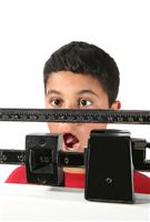 Boy Gaining Weight stock photo