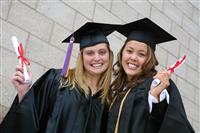Graduates stock photo