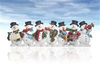 Snowmen stock photo