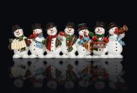 Snowmen stock photo