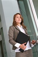 Business Woman Leaving stock photo