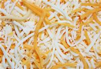 Shredded Cheese stock photo