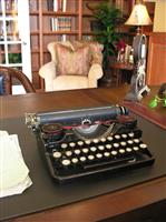 Typewriter in Office stock photo