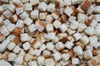 Croutons for Stuffing Background stock photo