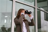 Business Woman Searching stock photo