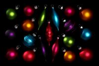 Colorful Christmas Ornaments stock photo
