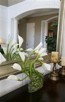 Lilies in Home Interior stock photo