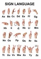Sign Language stock photo