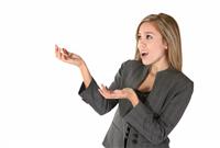 Business Woman Gesturing stock photo