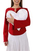 Woman Holding Heart stock photo