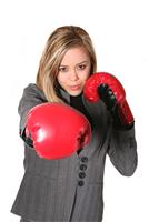 Boxing Business Woman stock photo